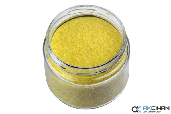 Lemon Crushed Glass